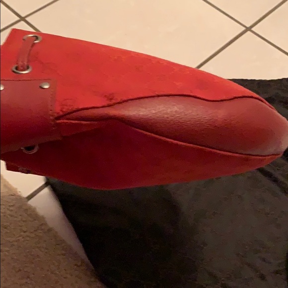 Red Gucci Monogram Hobo Bag. Great condition! - Picture 7 of 8